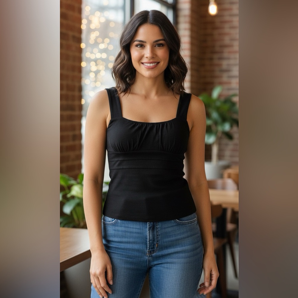 Black Sleeveless Top ANN TAYLOR
